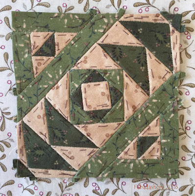 Dear Jane Quilt - Block I9 Chase A Myth