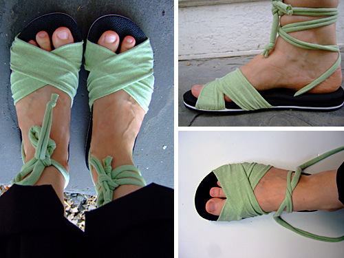 Recycled Fashion: DIY Summer Sandals