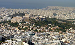 Acrópolis de Atenas desde la Colina Licabeto.