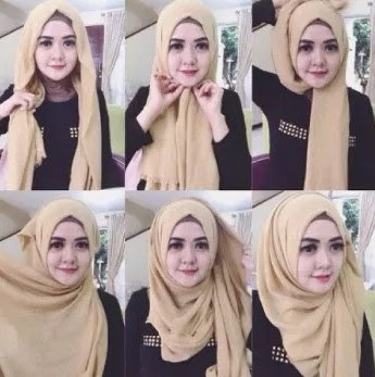 Tutorial hijab wisuda pashmina terbaru