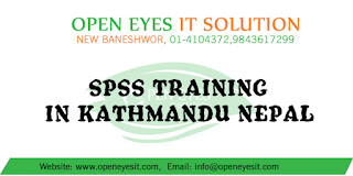 SPSS Training in Kathmandu Nepal || Open Eyes IT Solution