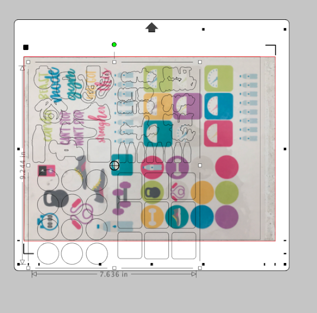 Print and Cut, Planner stickers, silhouette stickers, silhouette cameo stickers, pixscan