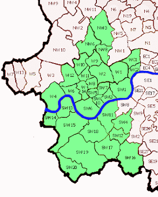 South West London Map Region