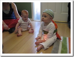 Reid & Ava during her custume change