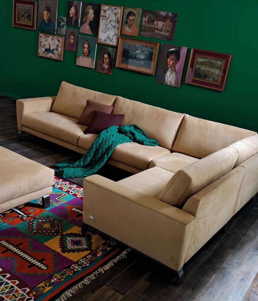 Modul Sudut Sofa L Untuk Hidup Interior Dan Furniture Rumah