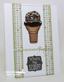 NCC What's The Scoop?, ODBD Birthday Bash Paper Collection, Card Designer Angie Crockett