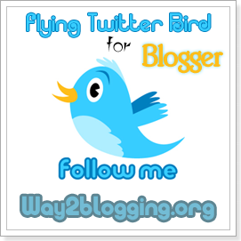 Add Animated Flying Twitter Bird Widget to Blogger Blogs (Updated)