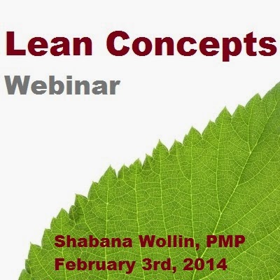 Introduction to Lean Concepts by Shabana Wollin, PMP