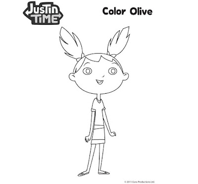 Hora do Justin – Desenhos para Colorir e Imprimir