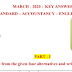 12th Chemistry & Accountancy Answer key 2020 - PDF  