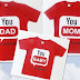 FAMILY TEE: DAD, MOM, Baby - Perfect for family / company events  