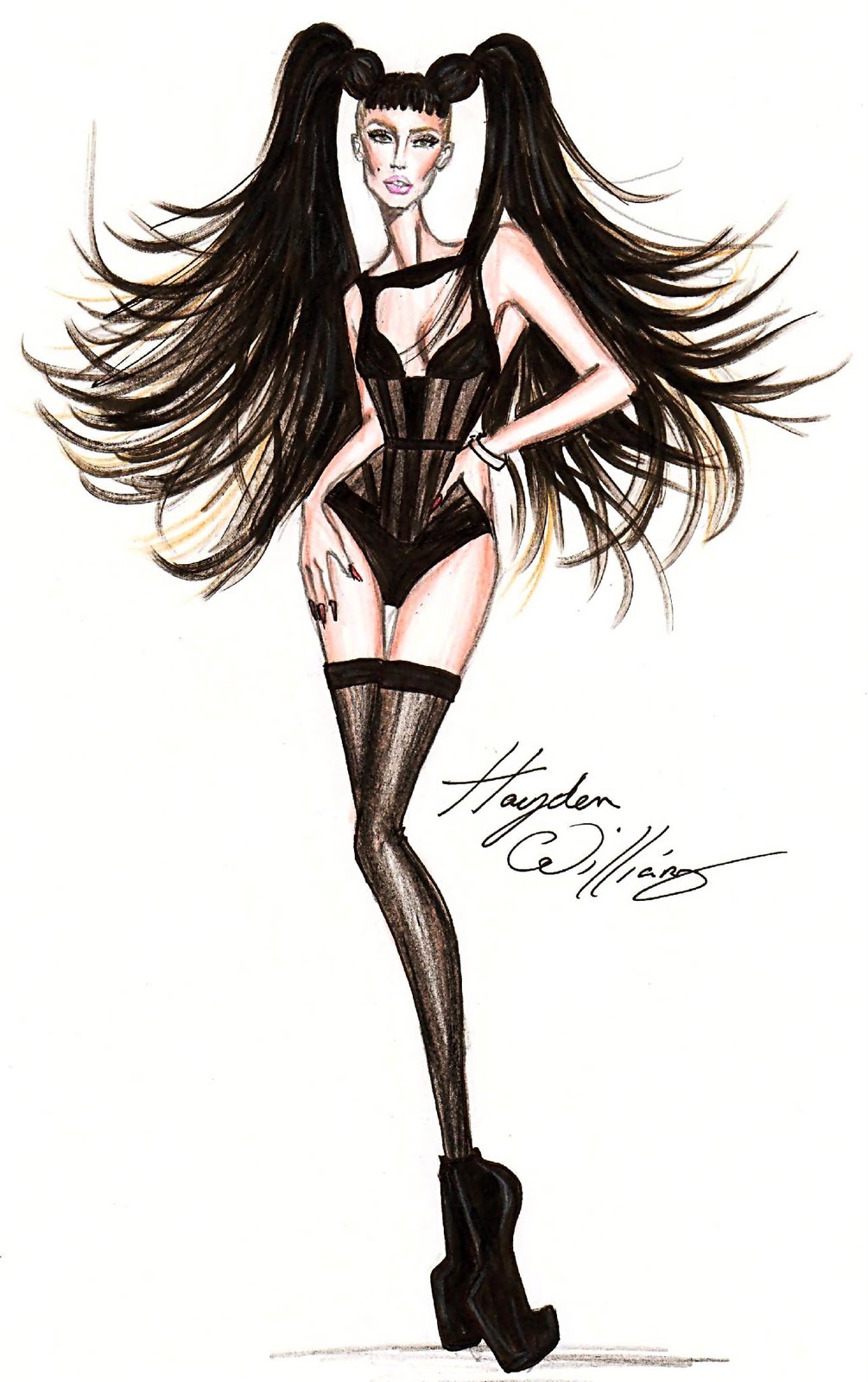 Jade Ashley Williams: Hayden Williams Fashion Illustrations: Hayden Williams