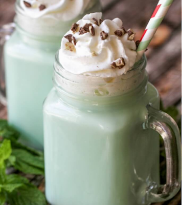 MINT WHITE HOT COCOA #drink