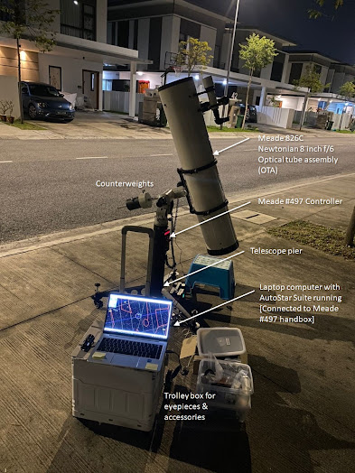 Meade 826C 8in f/6 Setup