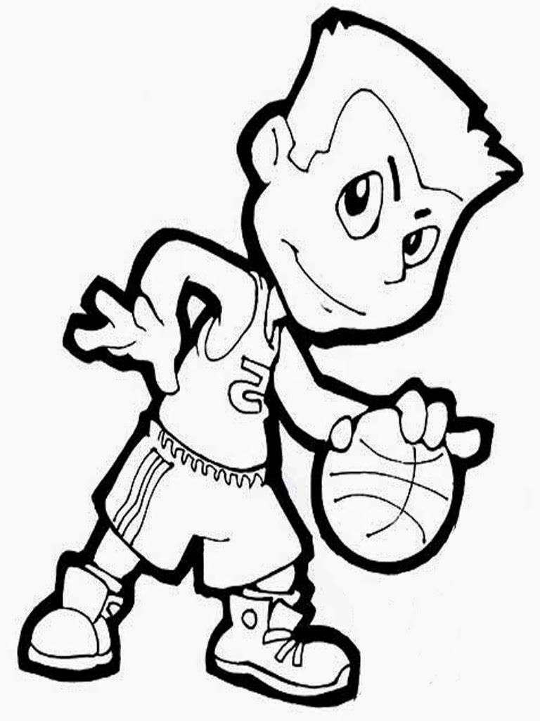 Basketball Player Coloring Pages  Realistic Coloring Pages