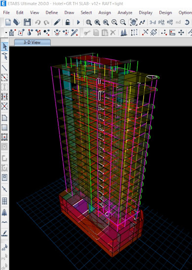 Structural Design And Analysis For Concrete Building - (3B+G+M+13) Tower