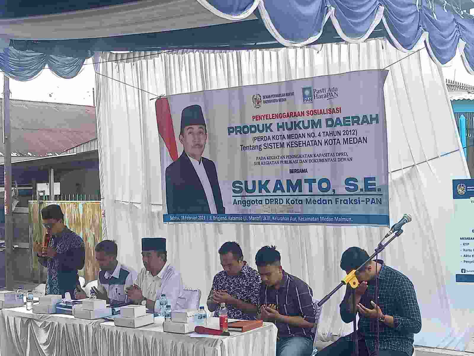 Anggota DPRD Kota Medan dari Fraksi PAN Gelar Reses Sosialisasi Prodak Hukum Daerah