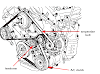 Hyundai Sonata 2006 to 2009 Replace Belt Diagram