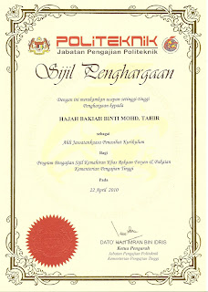 Bak s Creation Services Sdn Bhd SIJIL SIJIL PENGHARGAAN