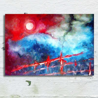 Canvas on Wall- 2 PSD Templates Mock-Up.