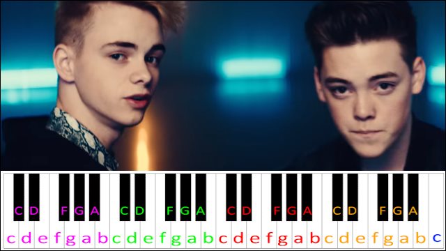 Taking You by Why Don't We Piano / Keyboard Easy Letter Notes for Beginners