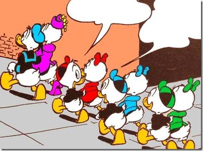 Huey, Dewey, Louie, April, May, June Ducksssss