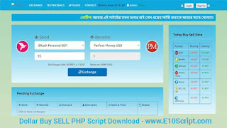 Dollar Buy SELL PHP Script Download - BitExchanger v2.0 Modified Version - e10script