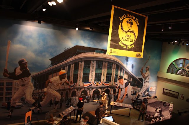 On the field at the Western Pennsylvania Sports Museum.