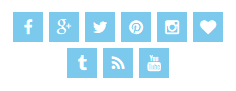 font awesome social icons