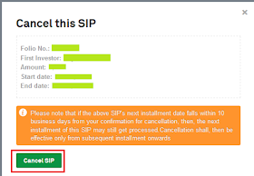 DSP Mutual Fund - Cancel SIP