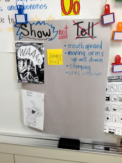 Show Not Tell Emergent Writing Example
