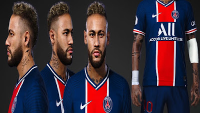 PES 2021 Faces Neymar Jr with Elbow Pad by SR