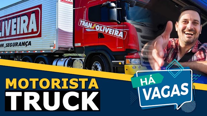 Transportadora Transoliveira abre vagas para motorista truck