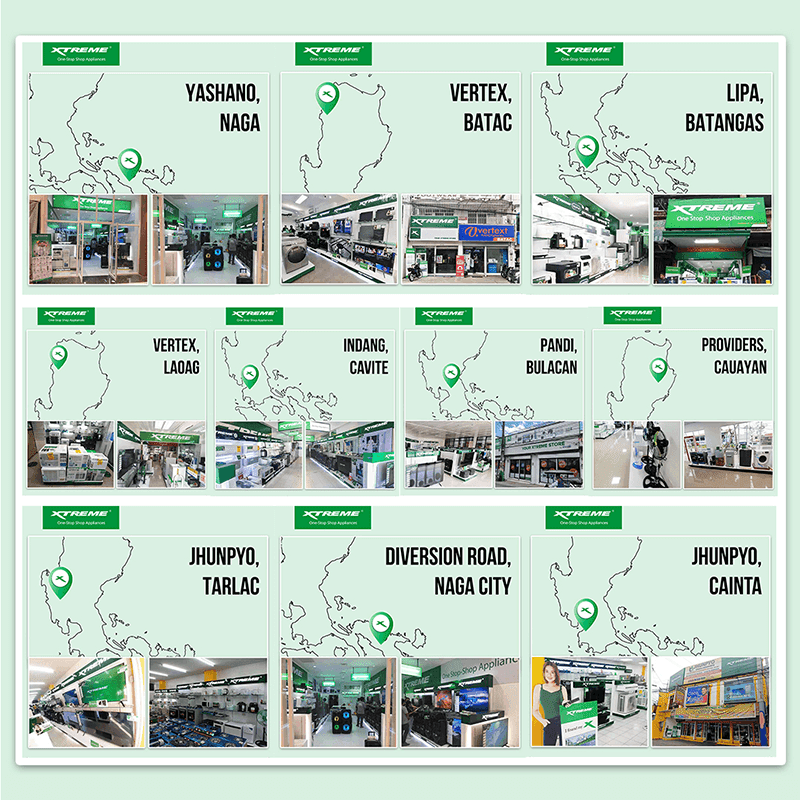 Locations of newly-opened XTREME Appliance concept stores