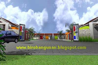  DESAIN PINTU GERBANG ENTRANCE KOMPLEKS PERUMAHAN BERGAYA 