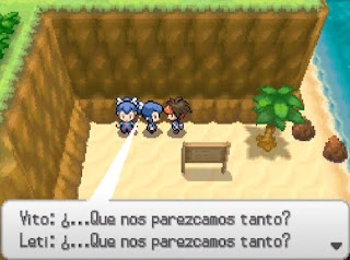 Pokemon Volt White 2 para NDS Combate y Batalla Pokemon contra Vito y Leti Lideres de la Region de Hoenn