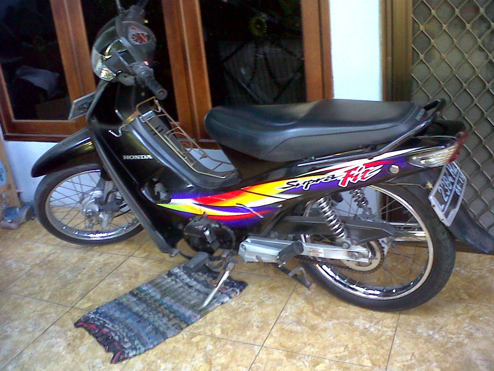 modifikasi motor honda supra fit standar