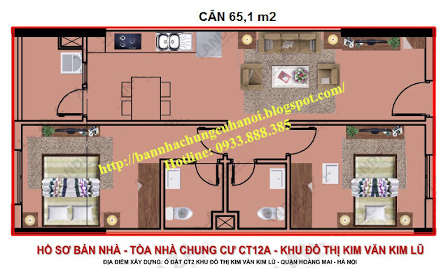 mặt bằng chung cư kim văn kim lũ ct12 giá rẻ