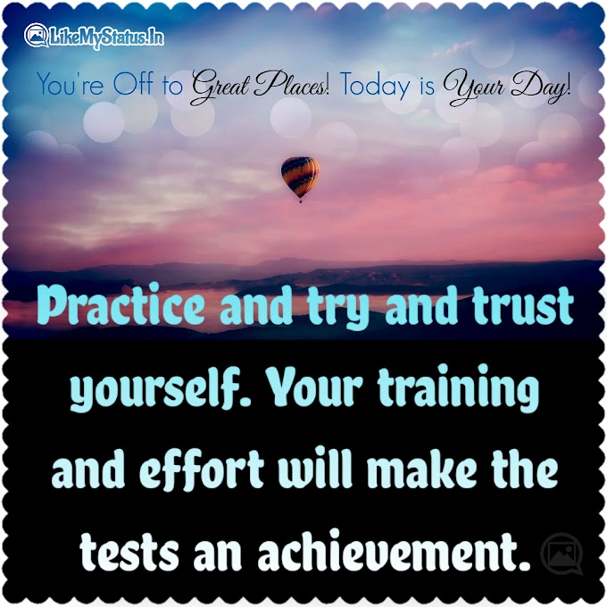 Practice and try and trust yourself