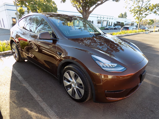 2021 Tesla Model Y-After color change completed at Almost Everything Autobody