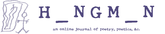 POEMS:  Katy Acheson • Anonymous • Robyn Art • Daniel Borzutzky • Jessica Bozek • Michael Broder • Laura Cherry • Evan Commander • Mark DeCarteret • Neil de la Flor & Maureen Seaton • Darcie Dennigan • Julie Doxsee • Elisa Gabbert • Matt Hart • Anne Heide • Dan Hoy • Michael Jauchen • Robert Krut • Justin Marks • Clay Matthews • John Pursley III • Mathias Svalina • Joshua Marie Wilkinson • William D. Waltz • Wynn Yarbrough THANK YOU, STEVE ORLEN: In His Own Words • 2 new poems • Adrian Blevins - Introducing Dr. Softy • Laura Cherry - Ordinary Marvelous • Tony Hoagland - Steady Eddie • David Rivard - Antoine Doinel’s Second Cousin • Martha Zweig - Ride the Music • Clay Matthews on Steve’s New & Selected FROM:  Jim Goar • Viola Lee • Brent Pallas • Christopher Rizzo EP POETRY: Philip Jenks • Danielle Pafunda FICTION: traci o connor • Jason Ockert • 2 by Magdalen Powers ESSAYS & REVIEWS: Tom Dvorske on Anthony McCann • Justin Marks on Christopher Salerno • Gina Myers on 3 chapbooks • Brett Price on Richard Meier • Clay Matthews on Ron Padgett & the Postmodern Sublime ARTIST’S PORTFOLIO: Joey Slaughter COMIX: Sommer Browning