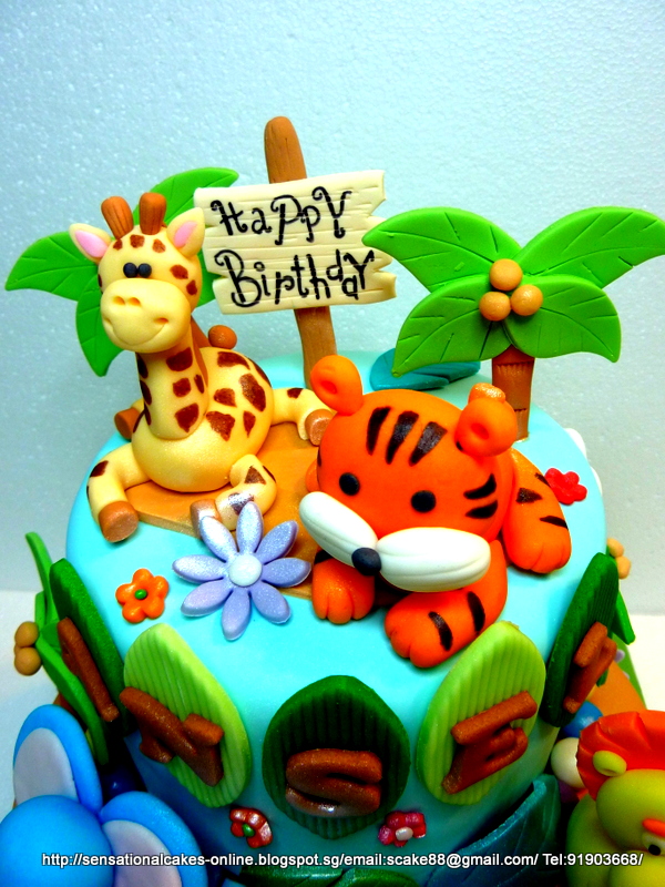 The Sensational Cakes Safari Theme Cake Jungle Theme Cake
