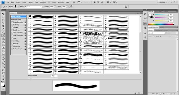 8 Cara menambah brush baru di Photoshop Terbaru