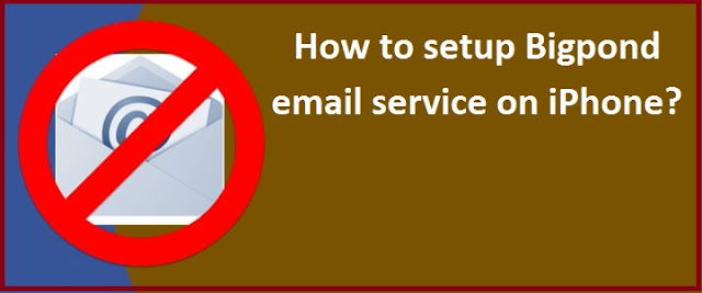 Bigpond email service on iPhone