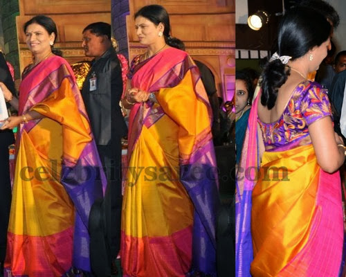 DK Aruna Tri Color Silk Saree