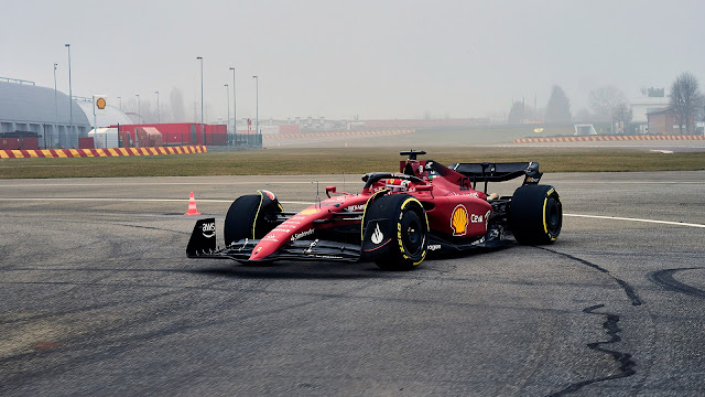Imagen del Ferrari F1-75 2022