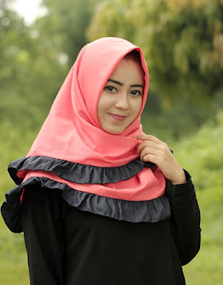 gambar model hijab rempel terbaru