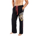 Ed Hardy Mens Michael Jackson Bulldog Lounge Pants - Black