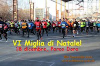 Il 18 dicembre torna la 6Miglia di Natale al Parco Dora. Iscrizioni aperte