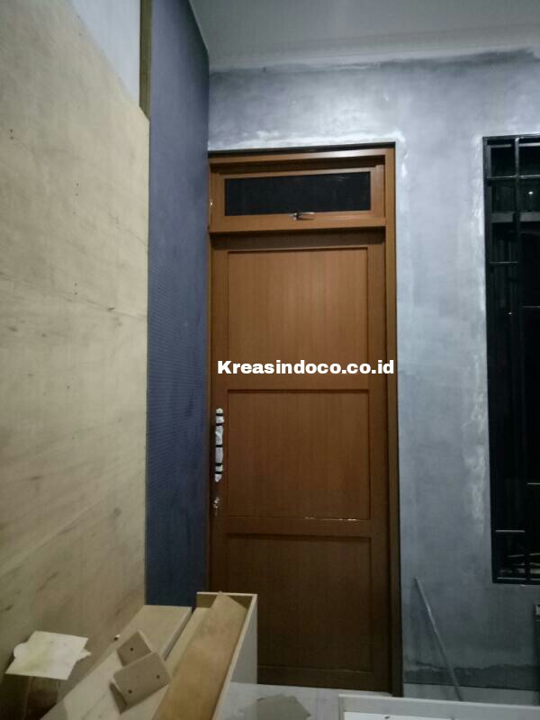  Pintu  Panel Aluminium  Urat  Kayu  Cantik